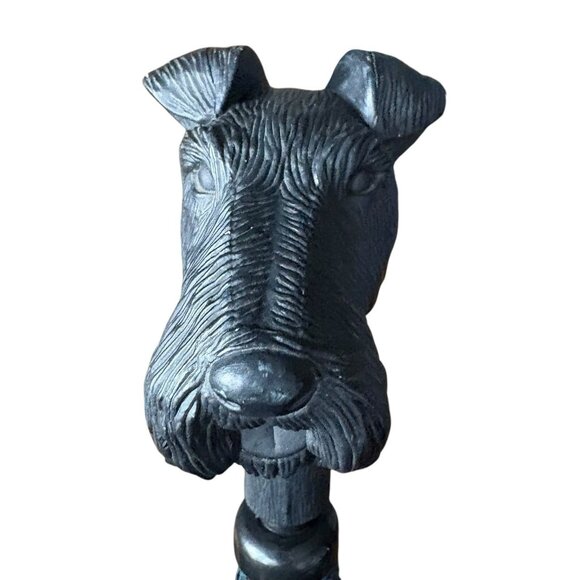 Aramis Tartan Plaid Umbrella Scottie Dog's Head Handle Scottish Terrier Blue - Picture 10 of 16